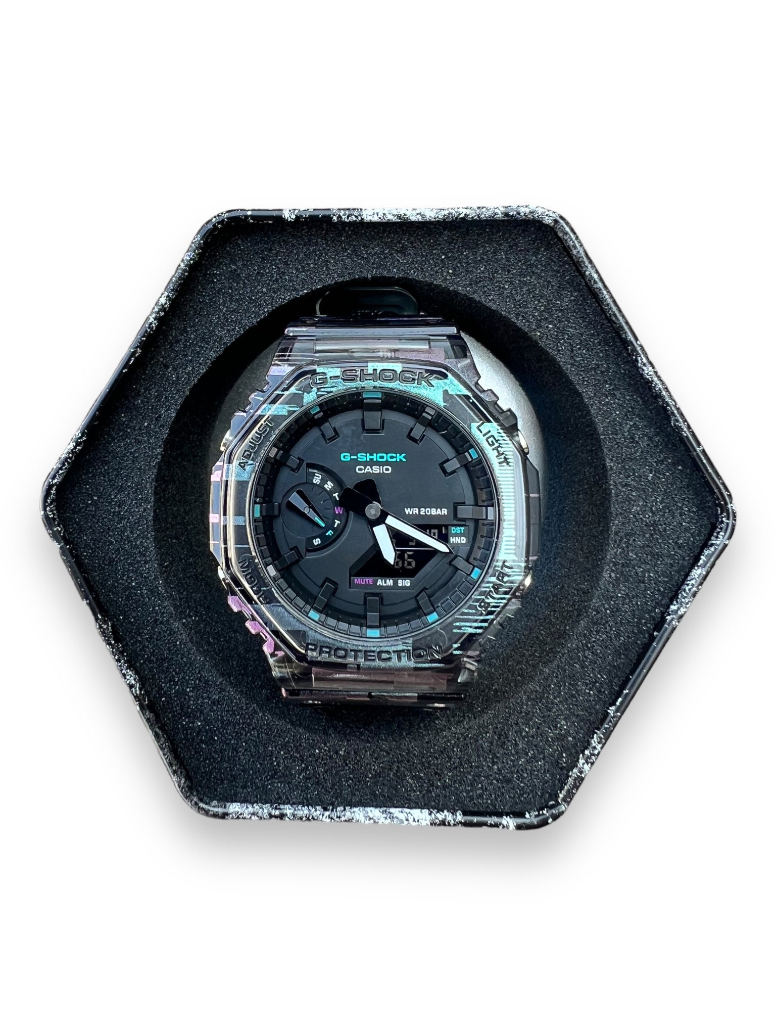 G-Shock GA2100NN-1A Analog & Digital Translucent Purple Watch