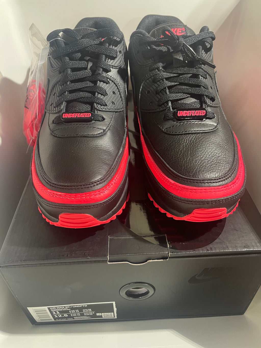 Nike Air Max x Undefeated 90 (Black Solar Red)