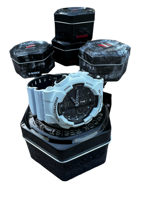 Casio G- Shock GA100L-7A Military Layered White Watch